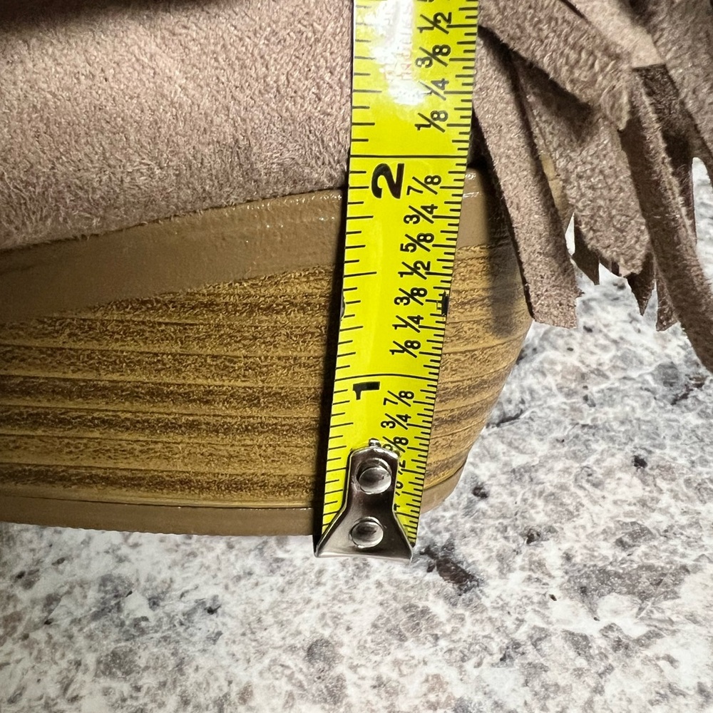 J. Adams Fringe Ankle Booties - Taupe - Picture 6 of 6
